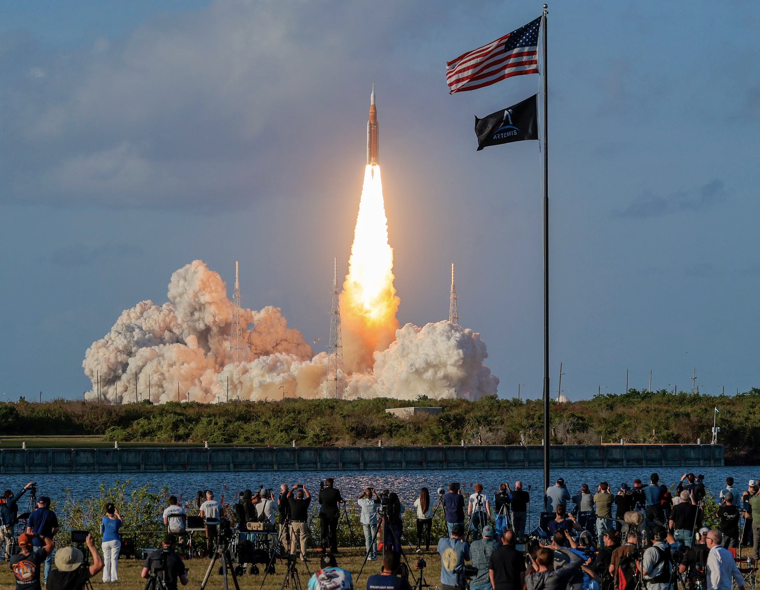 Artemis II launches into space with NASA astronauts on Moon mission